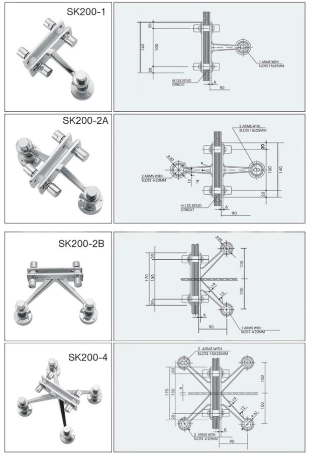 3 arms spider Glass Holder